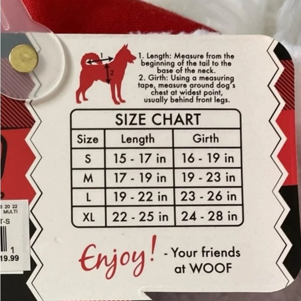 Santa Paws Dog Hoodie - Red and Gray size XL